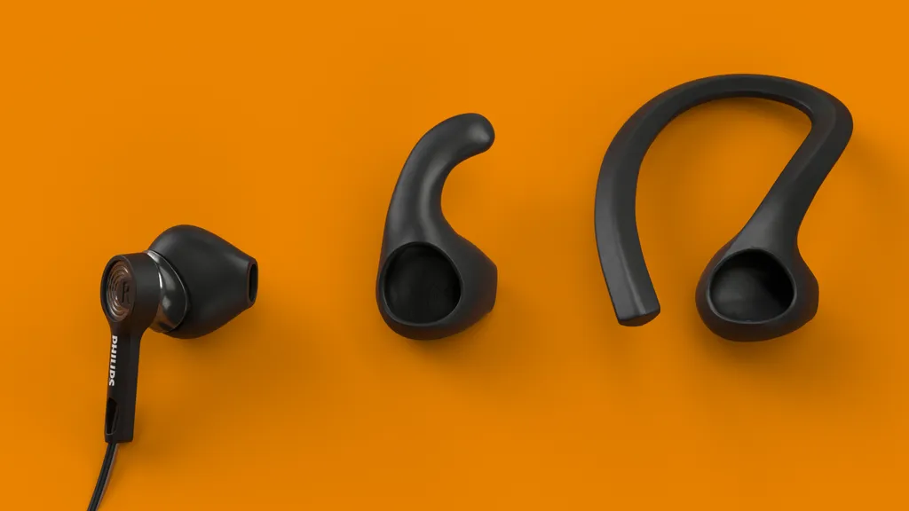 Philips TAA3206BK/00 Kabelloser Sportkopfhörer, In-Ear-Laufkopfhörer Für Erwachsene, Staubabweisend, Wasserdicht, Bluetooth, 10 Stunden Spielzeit, Flügel-Ohrstöpsel, Eingebautes Mikrofon,