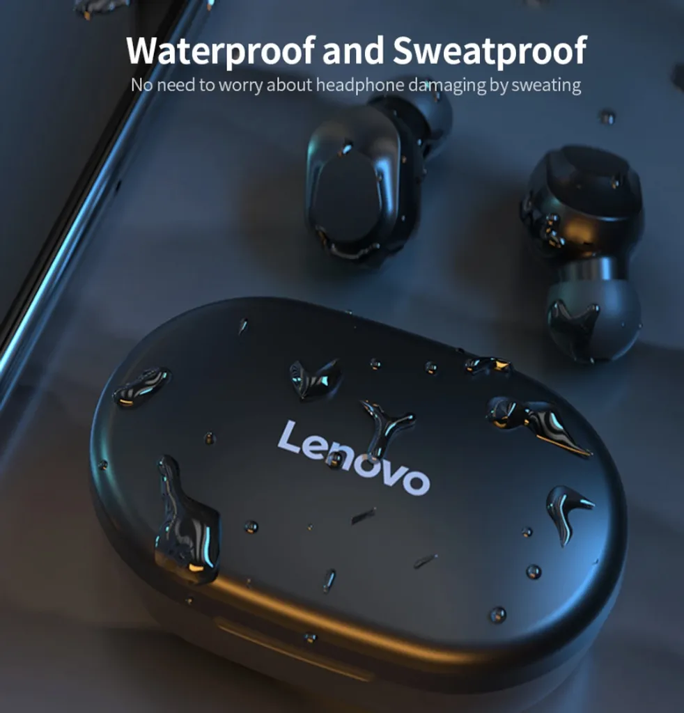 Lenovo Stereo Bluetooth Headset XT91 Schwarz – Bild 2