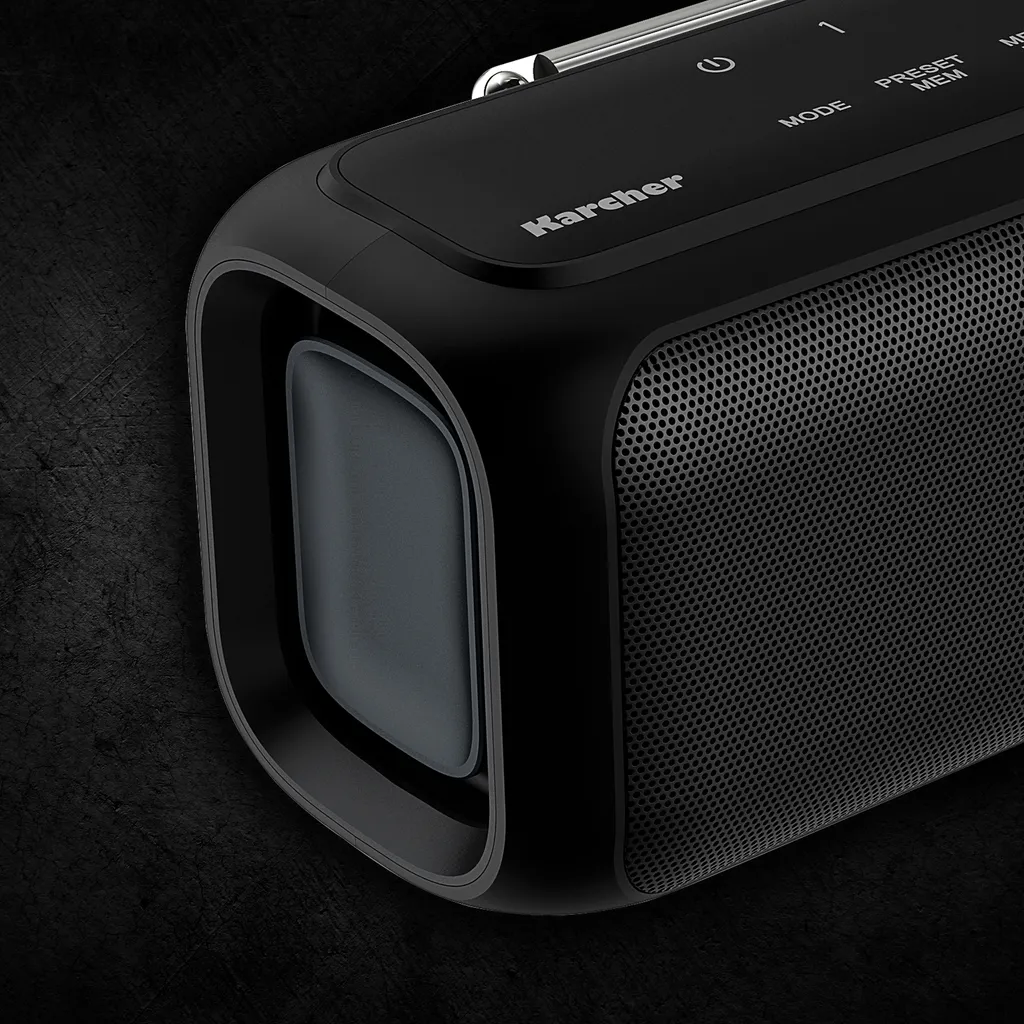 Karcher DAB Go Tragbarer Bluetooth Lautsprecher & Digitalradio DAB+ / UKW Radio Mit 2,4' Farbdisplay/Wecker / 5 Watt Stereo-Sound/USB-C/Akku – Bild 10