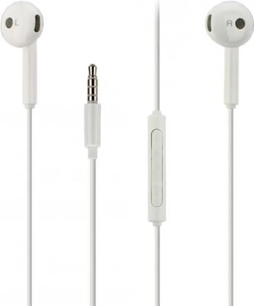 Original Huawei Headset AM115 In Weiss Für Mate 20 Lite Kopfhörer Ohrhörer Geformt Head-Set 3,5mm Stecker Stereo Sound Bulk Verpackt + Gratis Emiro® Bildschirm Reinigungspad