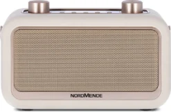 Transita 30 Portables Digitalradio (Kopfhöreranschluss, DAB+, UKW, Bluetooth-Audiostreaming, Wecker, Uhrzeit, Favoritenspeicher, LCD Display), Farbe:beige