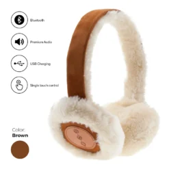 Avanca Stilvolle Bluetooth-Headset Mit Earmuffs Brown - Over Ear - Apple - Android