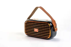 MonkeyTEC Bluetooth Lautsprecher TWS-SPK-X7 RETRO, Farbe:schwarz