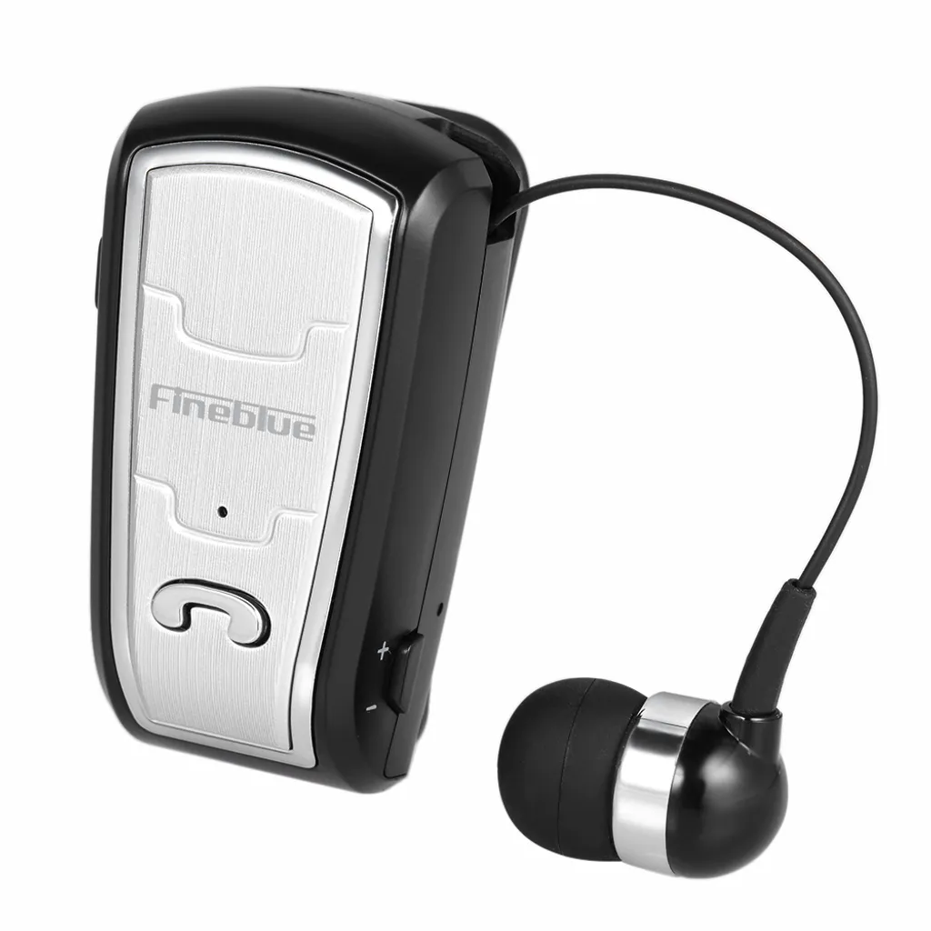 Fineblue Wireless Bluetooth Headsets In-Ear Stereo Kopfhoerer Clip-on Ohrhoerer Freisprechen Mit Mikrofon Schwarz – Bild 7