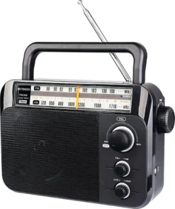 Retekess TR604 Tragbares Radio Kofferradio, FM AM Radio Mit Großer Lautsprecherunterstützung, Radio Batteriebetrieben Mit Alkaline-Batterie Oder Wechselstrom Einfach Zu Bedienen Für Ältere Mensche