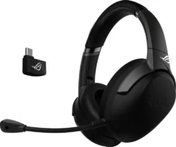 ASUS ROG Strix Go 2.4 Gaming Headset (kabellos, 2,4 GHz, AI-Noise-Cancellation, PC, Konsole) Schwarz