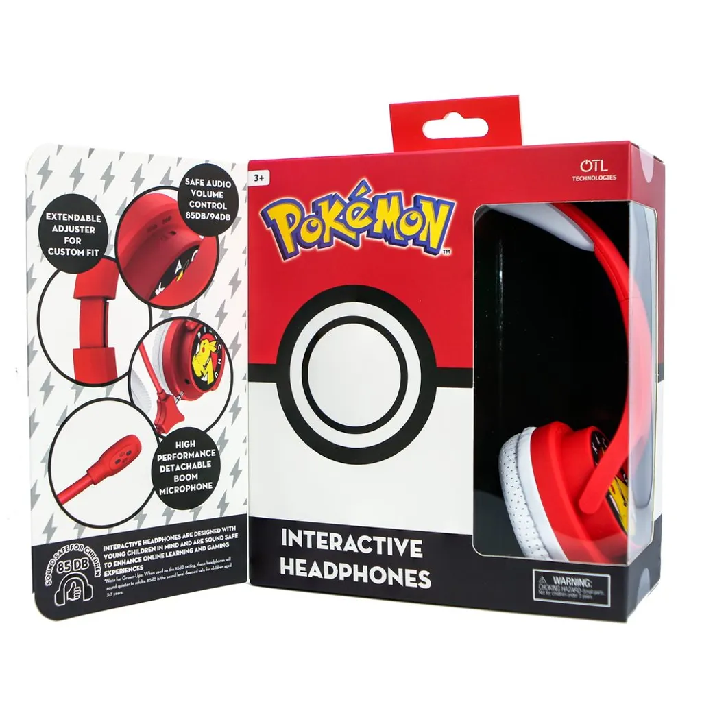 NINTENDO POKEMON Interaktiver Kopfhörer/Headset On-Ear 85/94dB Boom Mic – Bild 11