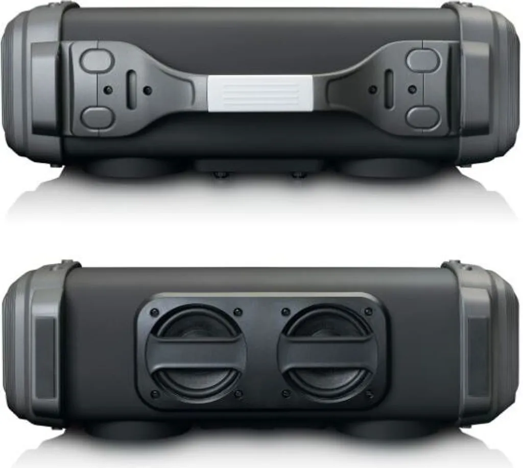 Lenco SPR-200BK - Spritzwasserfester Bluetooth®-Lautsprecher UKW Radio USB Und Micro SD Mit Lichteffekten - Schwarz – Bild 2