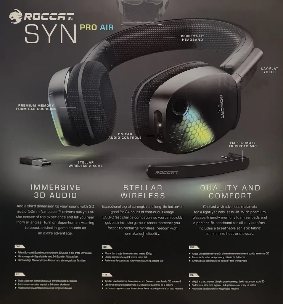 Roccat Syn Pro Air - Headset - Schwarz – Bild 11