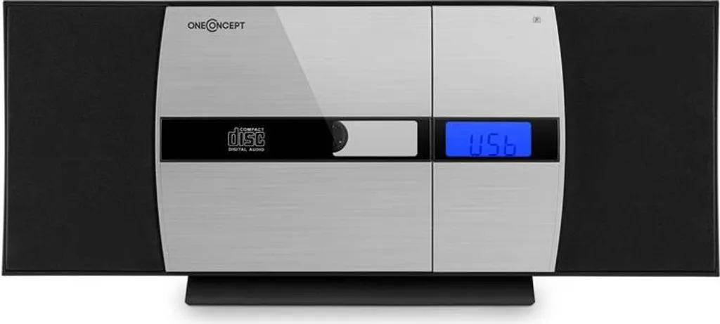 V-15-BT Stereoanlage BT CD USB MP3 UKW AUX Wecker Wandmontage Fernbedienung Schwarz – Bild 2