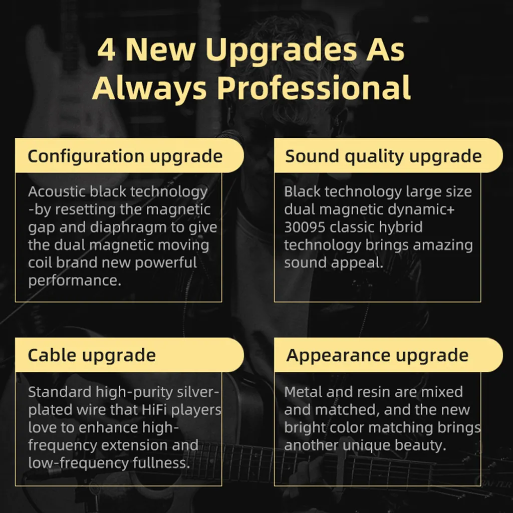 KZ ZSN PRO X Kabelgebundene In-Ear-Kopfhoerer DIY-Kopfhoerer 1BA + 1DD Hybrid-Treiber HIFI DJ-Monitor Laufsport-Ohrhoerer – Bild 6