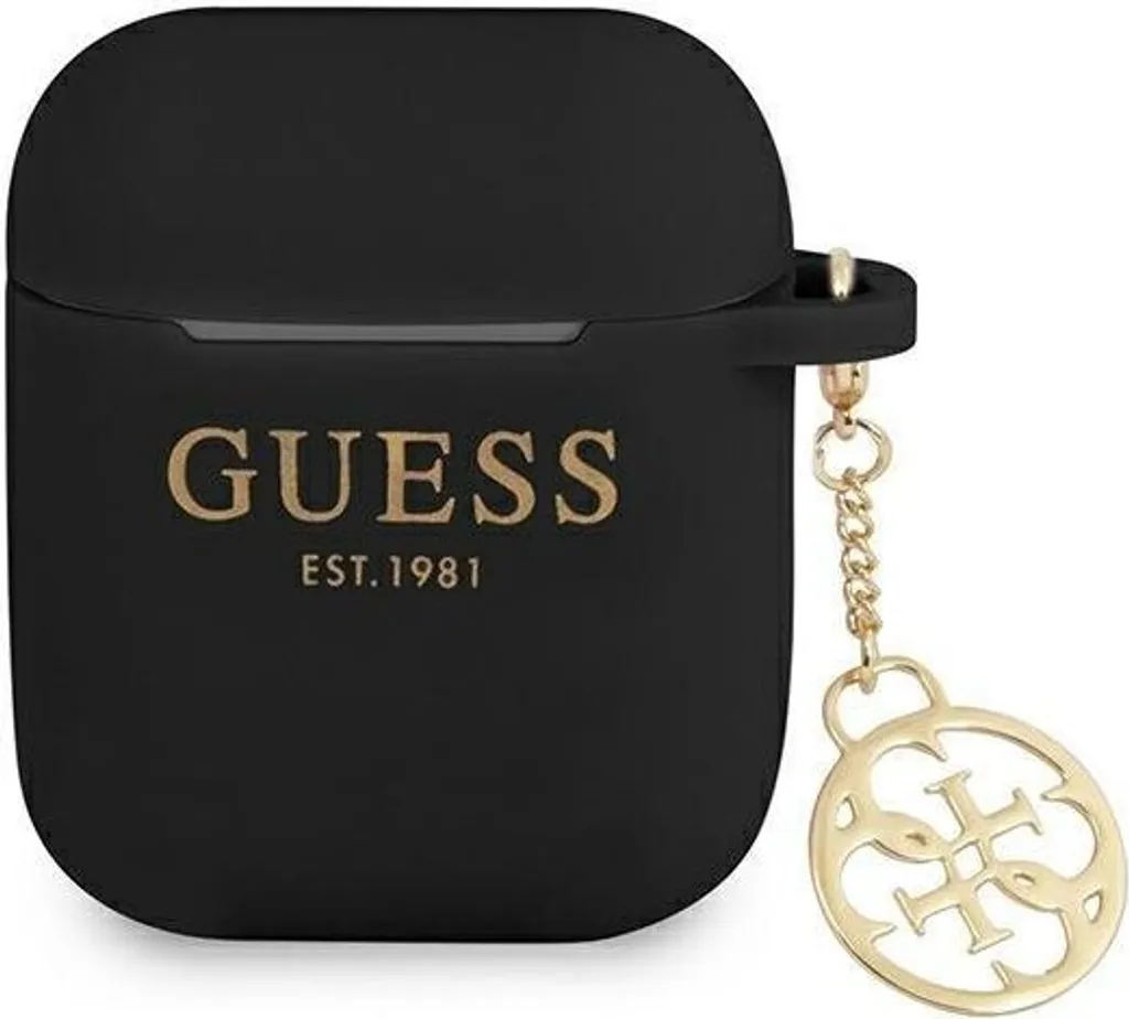 Guess Case Box Charm 4G Collection Schwarz Für AirPods 1 Und 2 – Bild 2