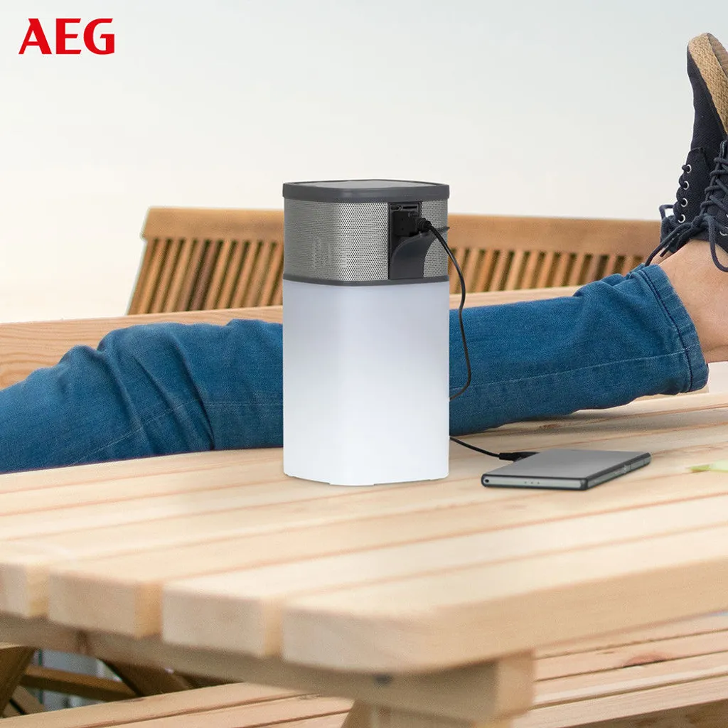 AEG Bluetooth Lautsprecher BSS 4841 19,5x9,5x69,5 Cm Grau – Bild 10