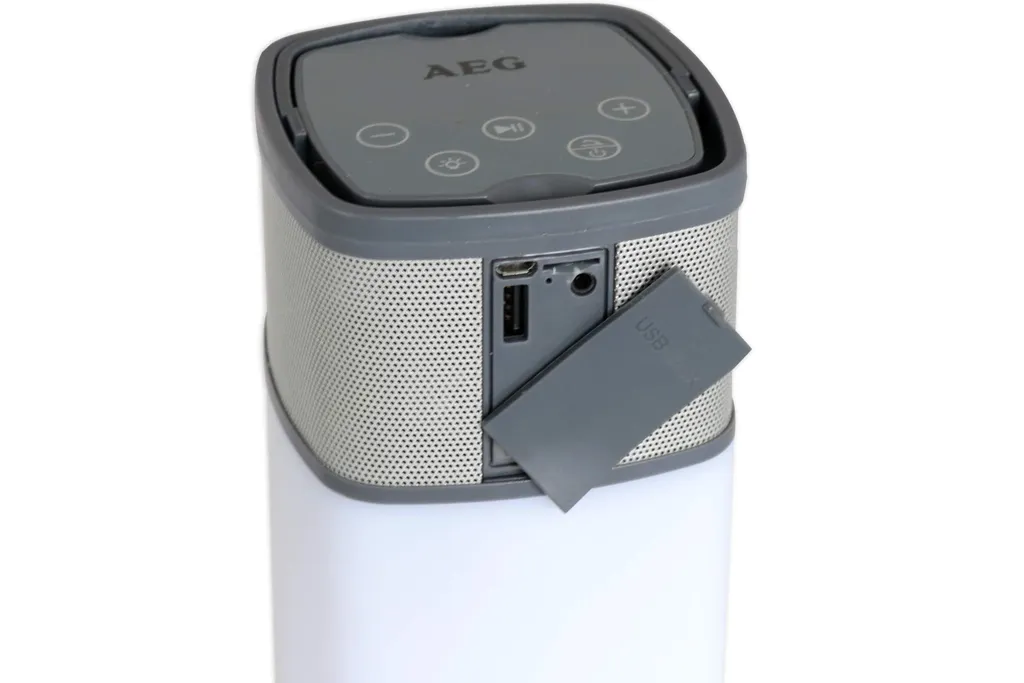 AEG Bluetooth Lautsprecher BSS 4841 19,5x9,5x69,5 Cm Grau – Bild 16