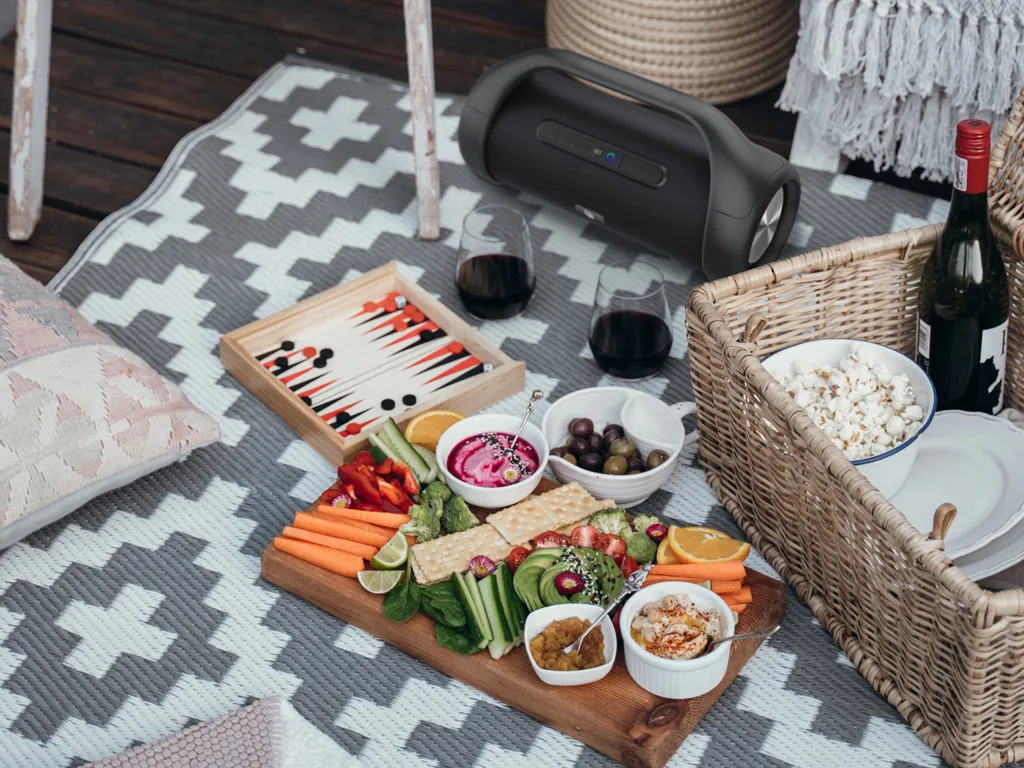 Caliber Bold Bluetooth Lautsprecher Drahtlos Mit Extra Bass - Mikrofoneingang, LED Und TWS (HPG540BT) – Bild 4