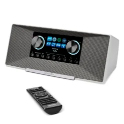 MEDION P85289 Internetradio Mit DAB+ (WLAN, UKW, Spotify Connect, Amazon Music, DLNA, USB, Kopfhörer-Anschluss, AUX, LAN, Sleep Timer) Weiß