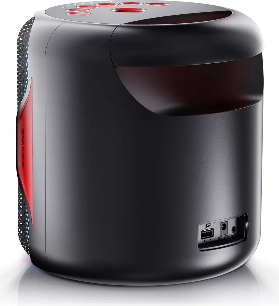 Sharp PS-919 2.1 Bluetooth-Lautsprecher, 130 Watt RMS, Wasserabweisendes GehĂ€use, Farbe: Schwarz â Bild 12