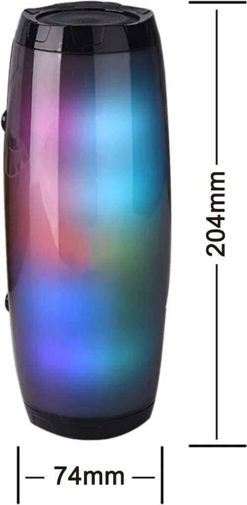 Bluetooth Lautsprecher Musikbox Tragbarer LED Bluetooth Box Mit Freisprechfunktion Für Handy Und PC FM Radio Mikro-SD Und USB Kabellos – Bild 7