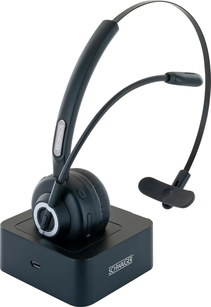 SCHWAIGER -HS50- Mono Bluetooth Headset Mit Ladestation – Bild 3