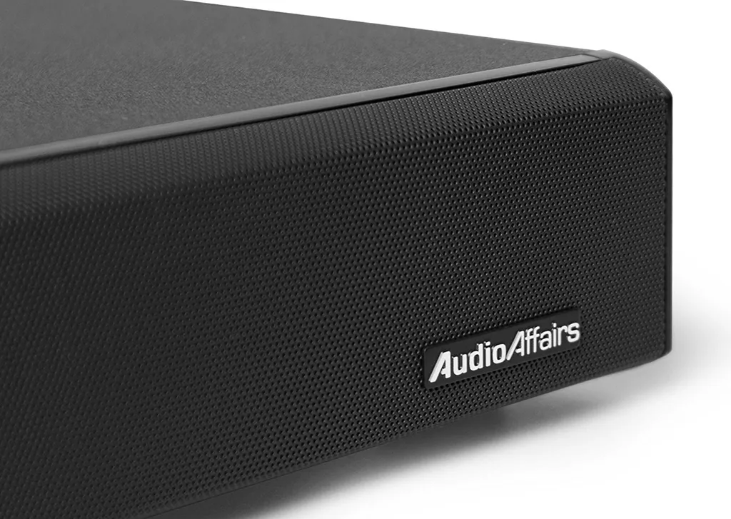 AudioAffairs TVS 2018 TV-Soundstand - HDMI Arc Heimkinoanlage Soundbar Mit FM PLL UKW Radio, Integriertem Subwoofer, Bluetooth 3.0 & Fernbedienung Schwarz – Bild 7