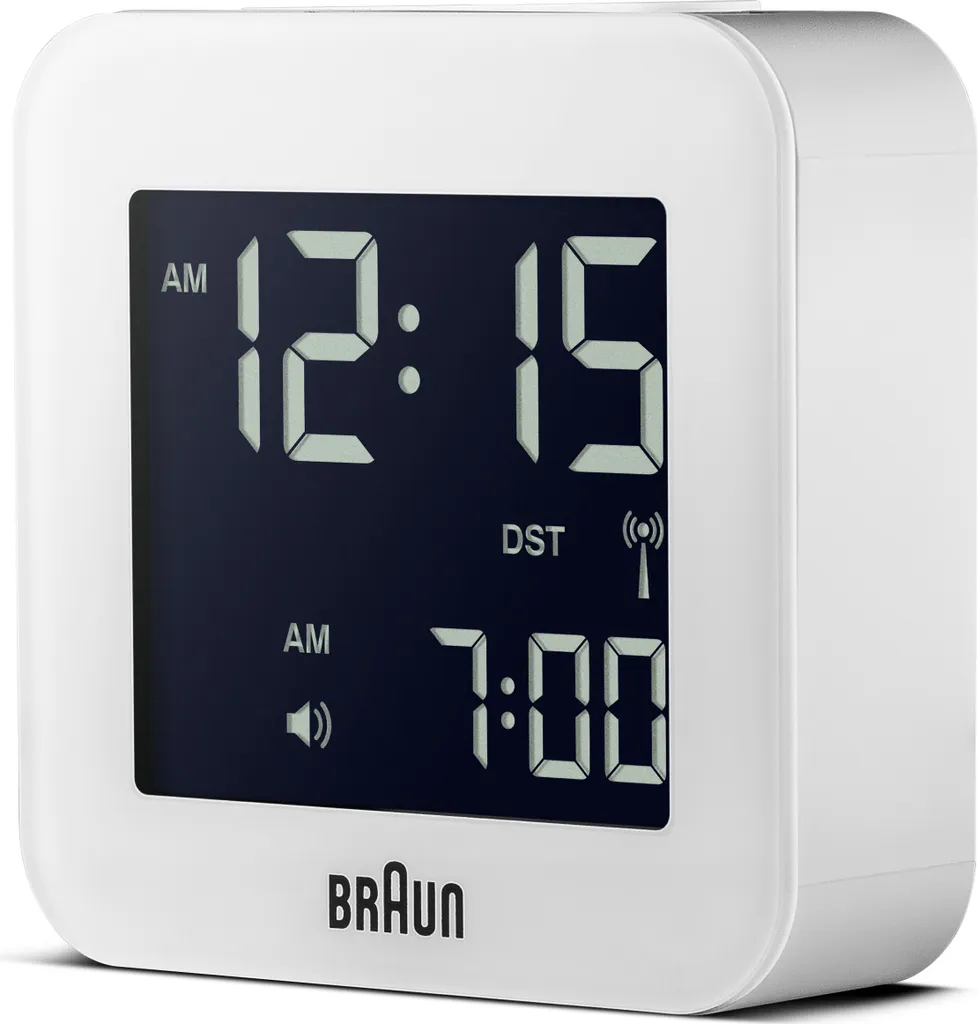 Braun Funkwecker, Digital-Display, Multiband, Farbe: Weiß, Modell: BNC008WHWHRC – Bild 4