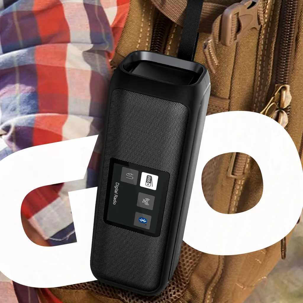 Karcher DAB Go Tragbarer Bluetooth Lautsprecher & Digitalradio DAB+ / UKW Radio Mit 2,4' Farbdisplay/Wecker / 5 Watt Stereo-Sound/USB-C/Akku – Bild 5