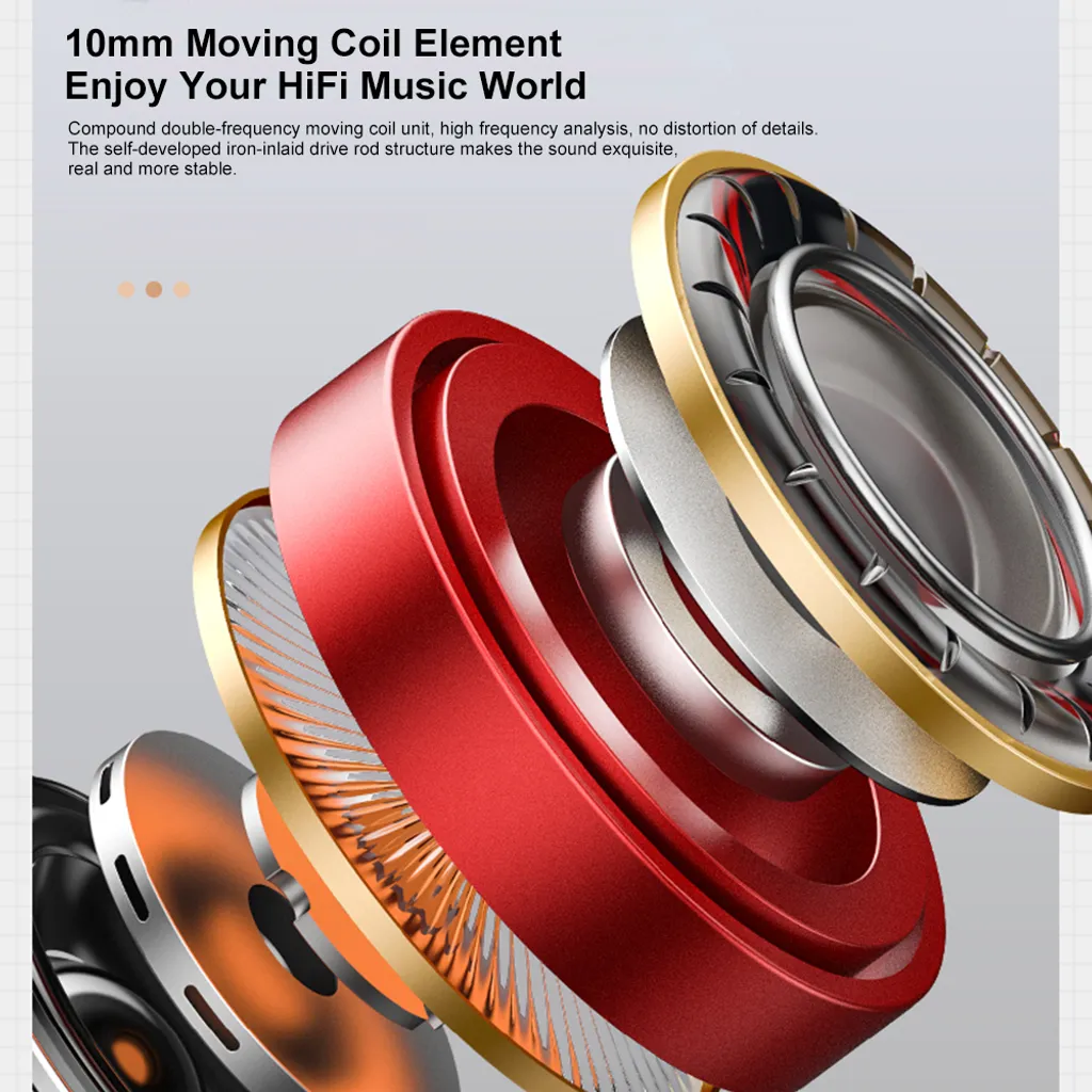 Lenovo LP2 TWS Ohrhoerer Bluetooth 5.0 True Wireless Kopfhoerer Touch Control Sport Headset IPX5 Schweissfeste In-Ear-Kopfhoerer Mit Mikrofon 300mAh Ladekoffer – Bild 13